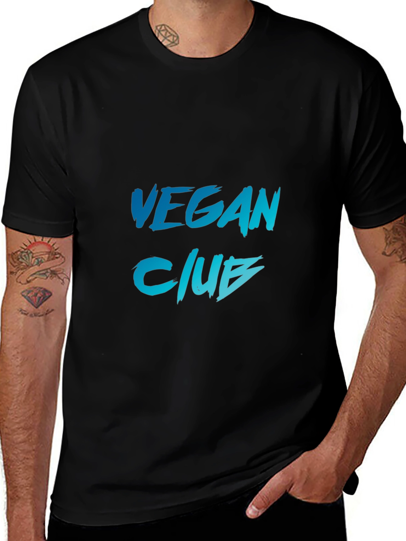 Vegan Club Black T-Shirt