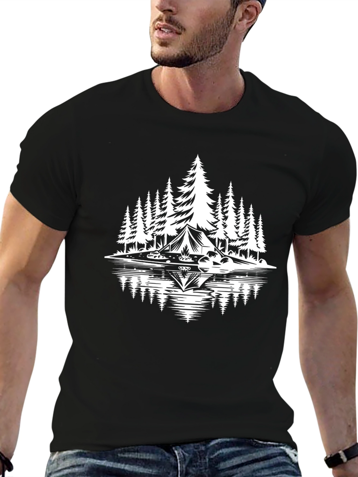Camping Adventure Graphic T-Shirt