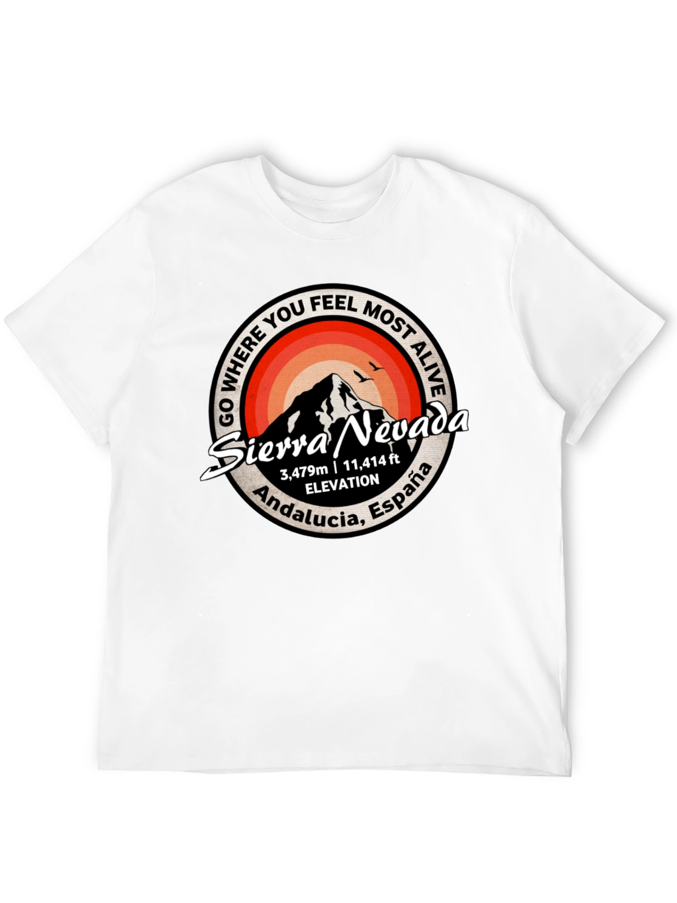 Sierra Nevada T-Shirt: Andalucia Spain Mountain Tee