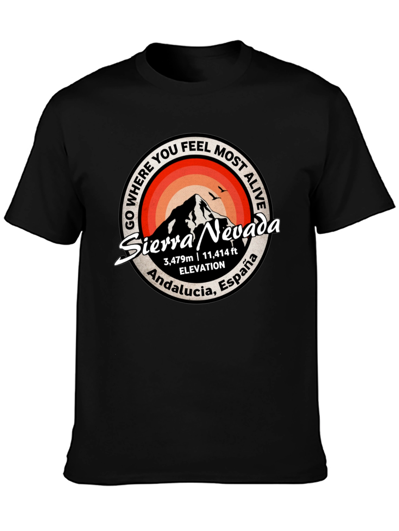 Sierra Nevada T-Shirt: Andalucia Spain Mountain Tee