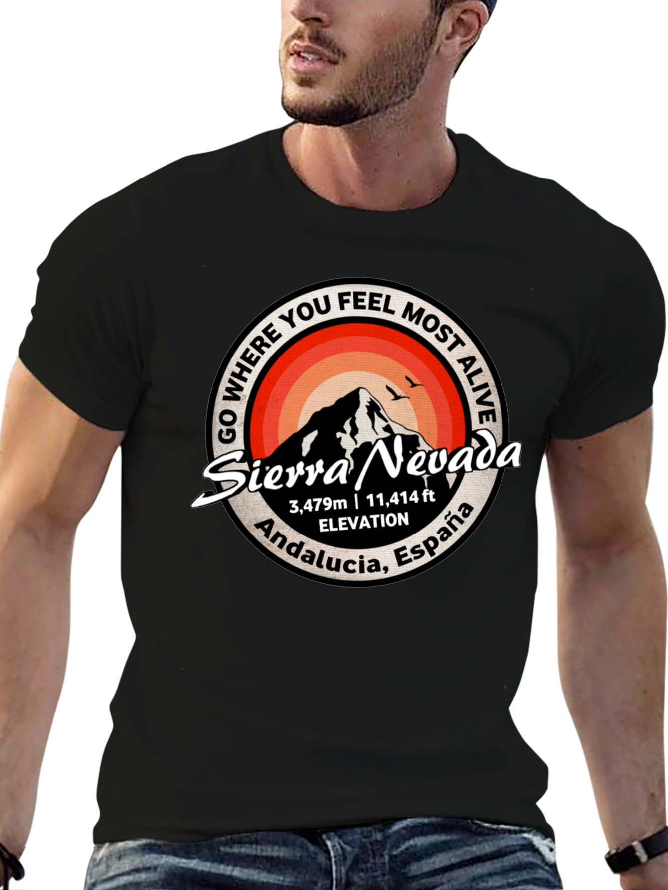 Sierra Nevada T-Shirt: Andalucia Spain Mountain Tee