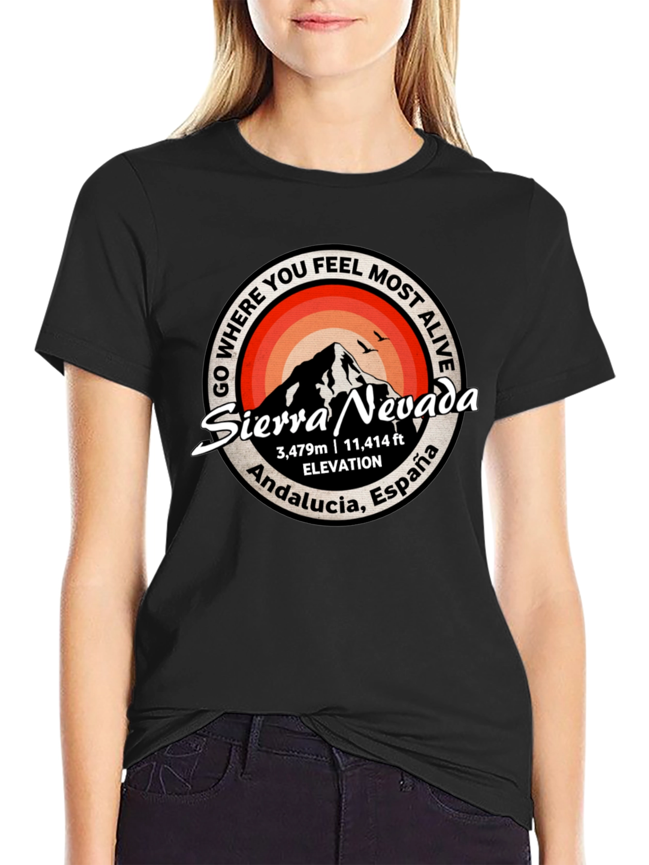 Sierra Nevada T-Shirt: Andalucia Spain Mountain Tee