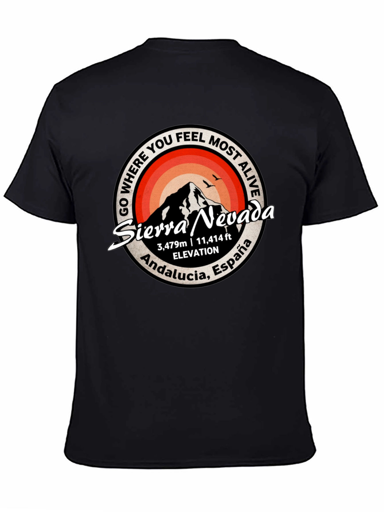Sierra Nevada T-Shirt: Andalucia Spain Mountain Tee