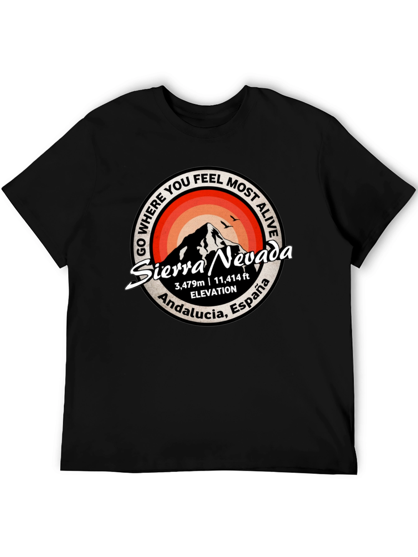 Sierra Nevada T-Shirt: Andalucia Spain Mountain Tee