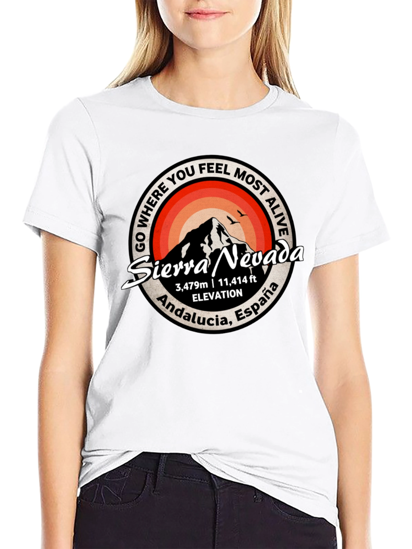Sierra Nevada T-Shirt: Andalucia Spain Mountain Tee