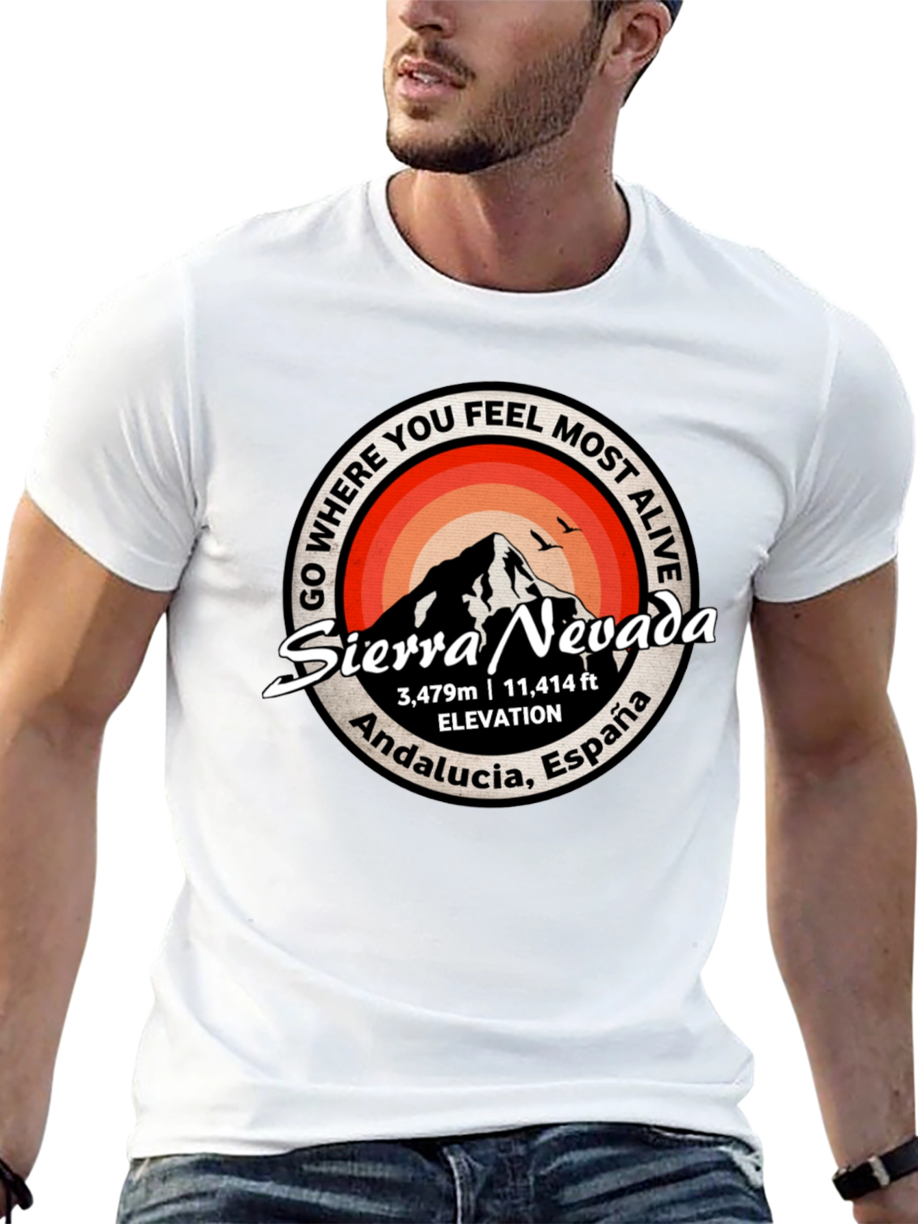 Sierra Nevada T-Shirt: Andalucia Spain Mountain Tee