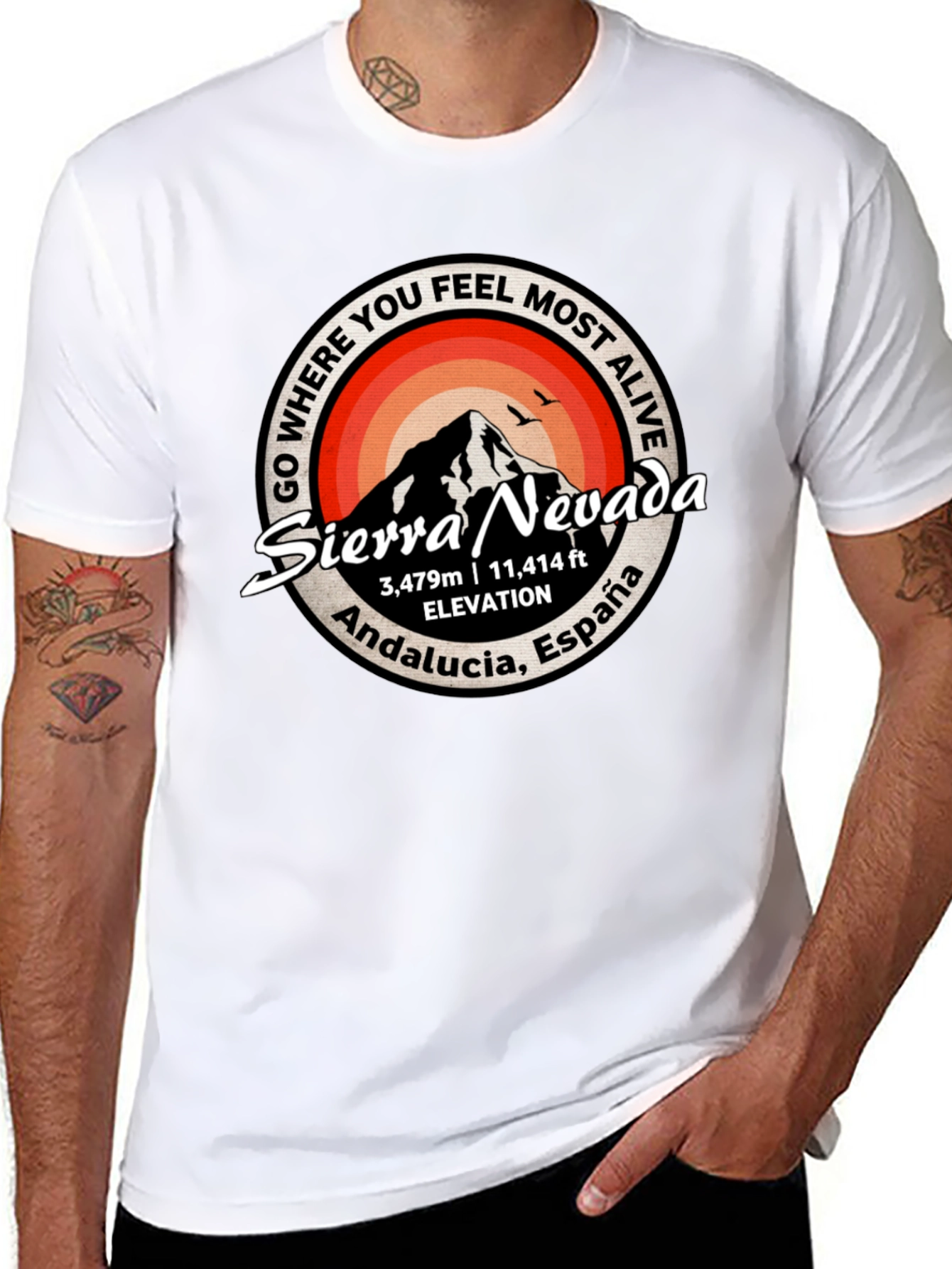 Sierra Nevada T-Shirt: Andalucia Spain Mountain Tee