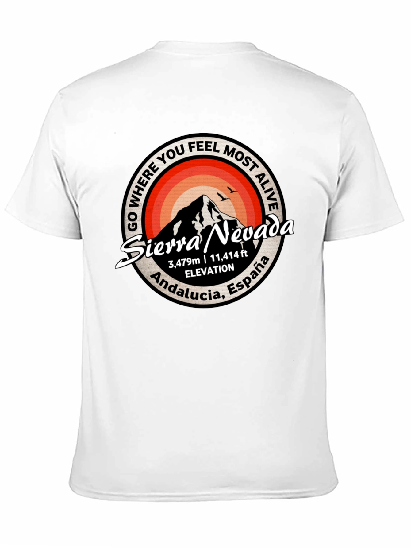Sierra Nevada T-Shirt: Andalucia Spain Mountain Tee