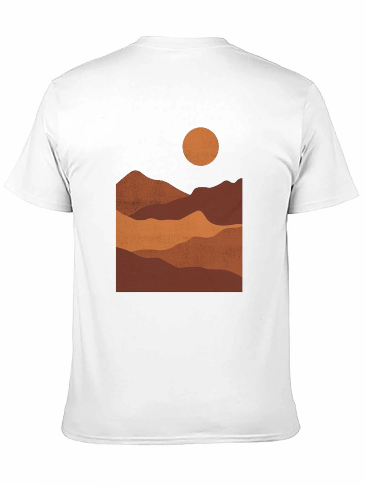 Mountain Landscape Graphic Tee - Black