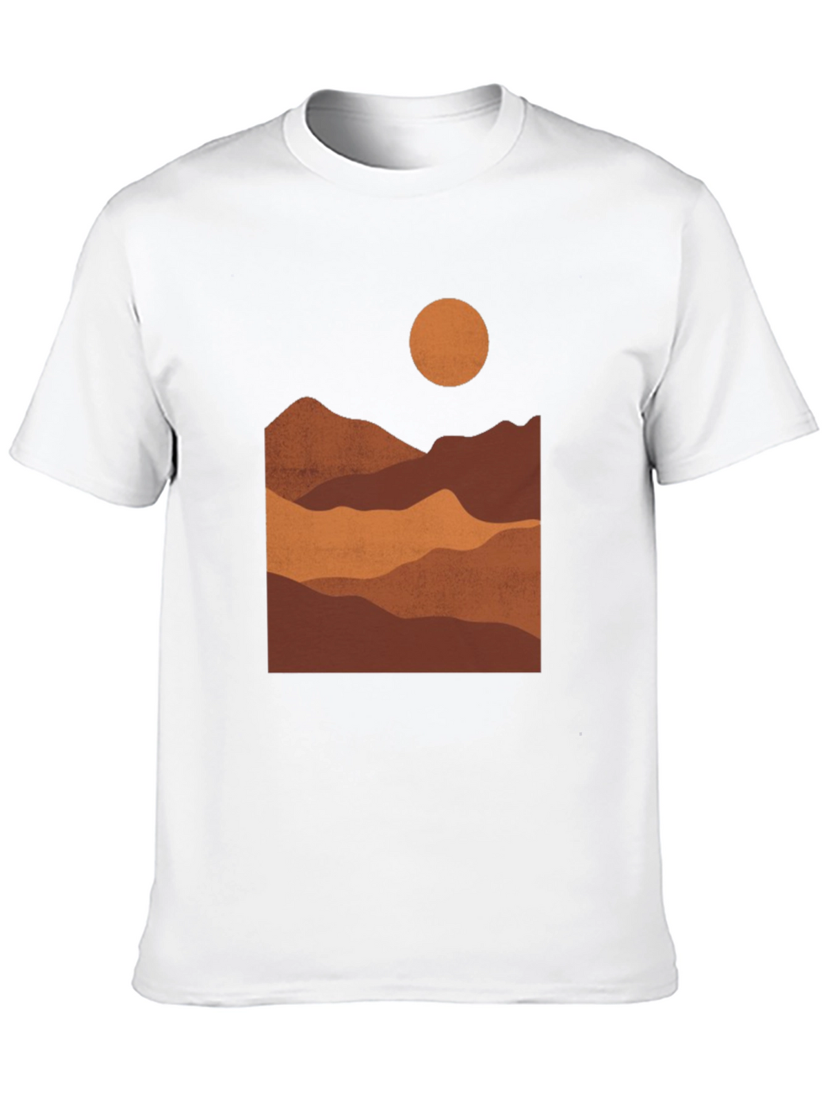 Mountain Landscape Graphic Tee - Black