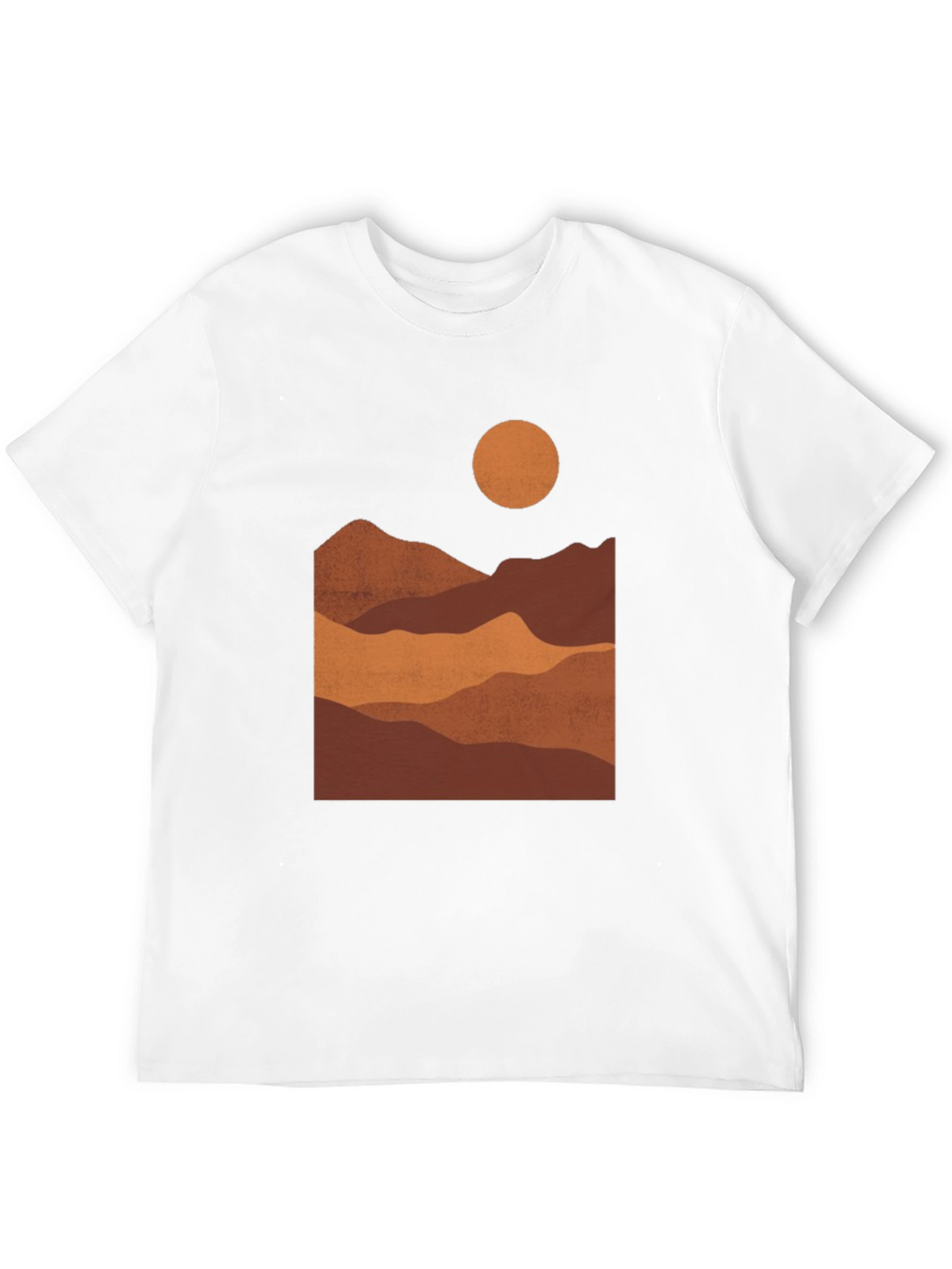 Mountain Landscape Graphic Tee - Black