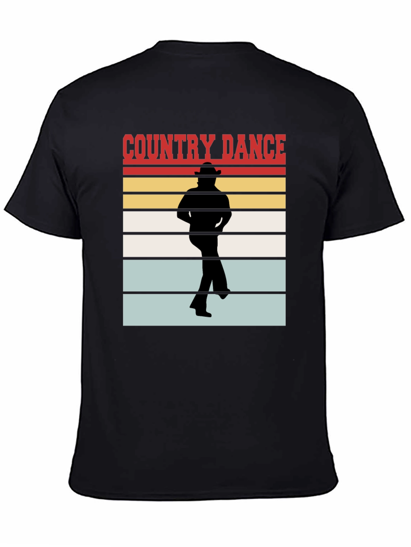 Country Dance Graphic T-Shirt - Western Style