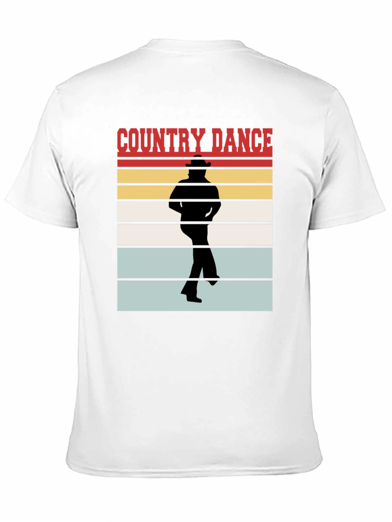 Country Dance Graphic T-Shirt - Western Style