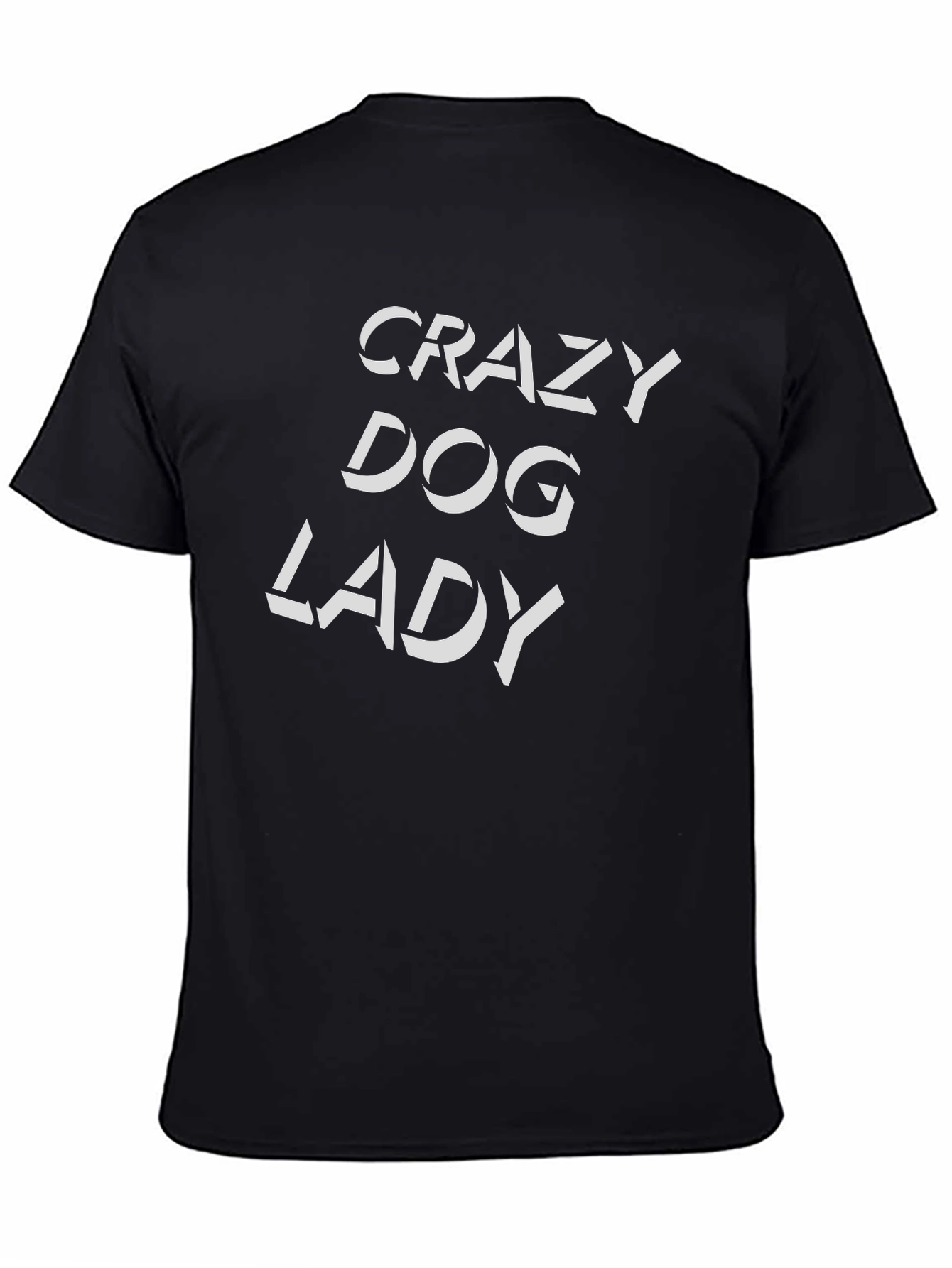 Crazy Dog Lady Black T-Shirt