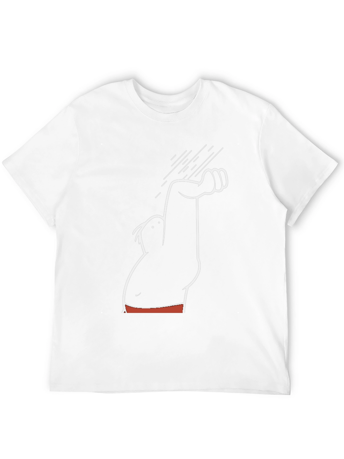 Funny Cartoon Graphic Tee - Black