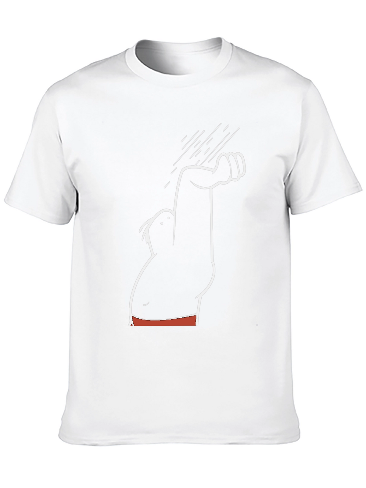 Funny Cartoon Graphic Tee - Black