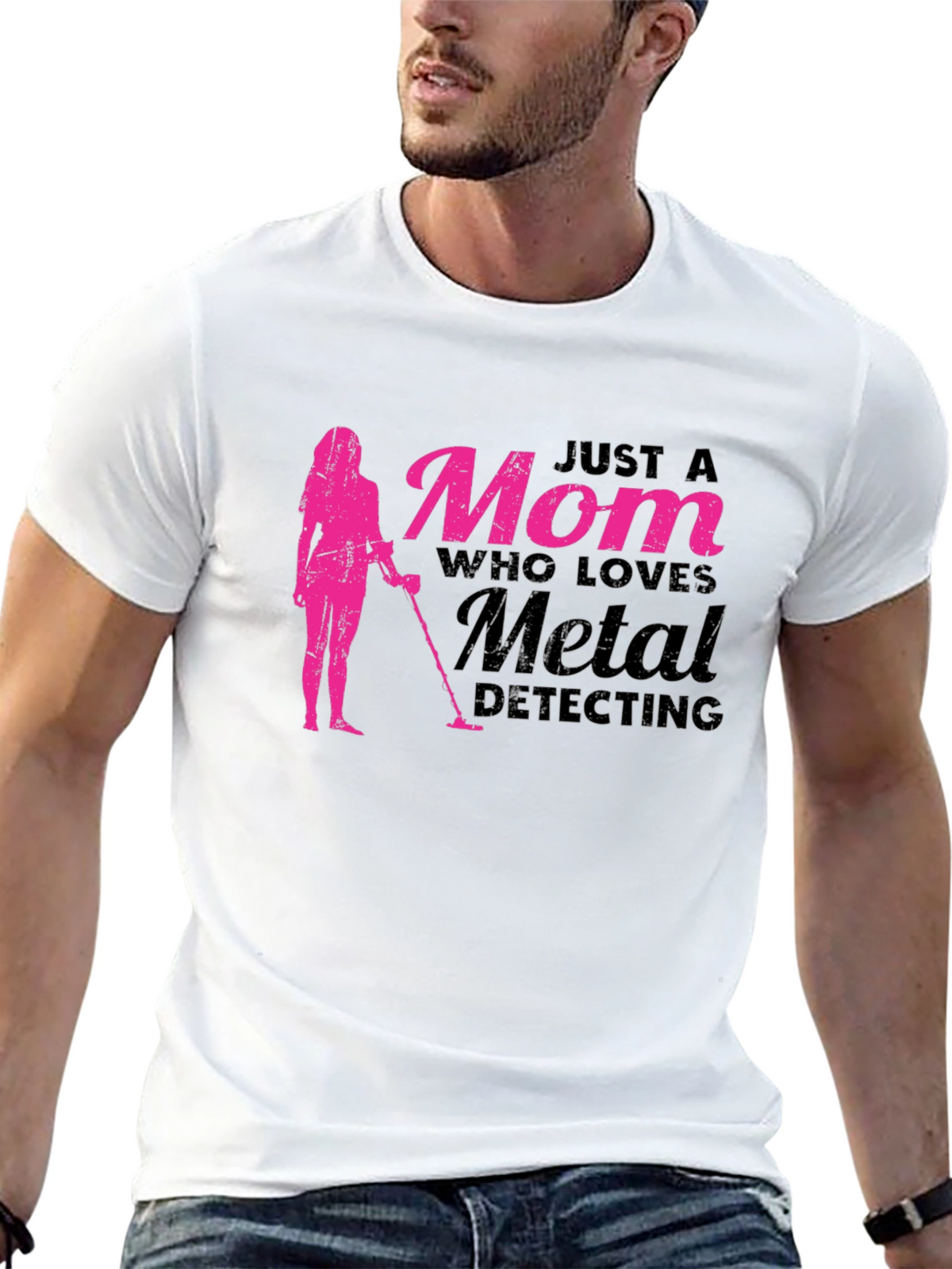 Mom Who Loves Metal Detecting T-Shirt