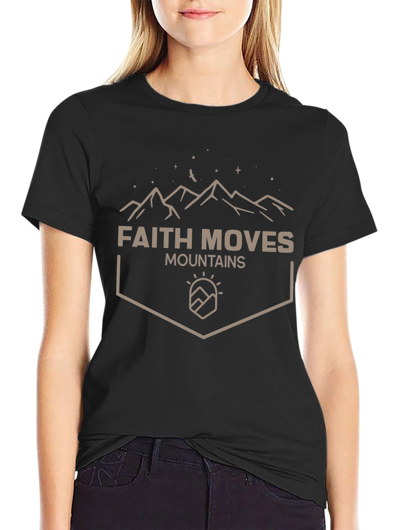 Faith Moves Mountains Graphic T-Shirt