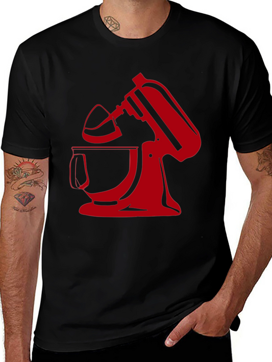 Red Mixer Graphic T-Shirt - Baking Enthusiast Apparel