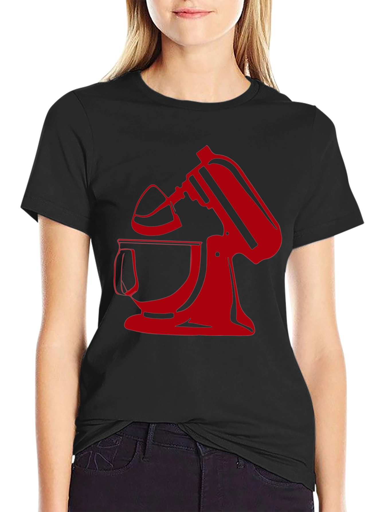 Red Mixer Graphic T-Shirt - Baking Enthusiast Apparel