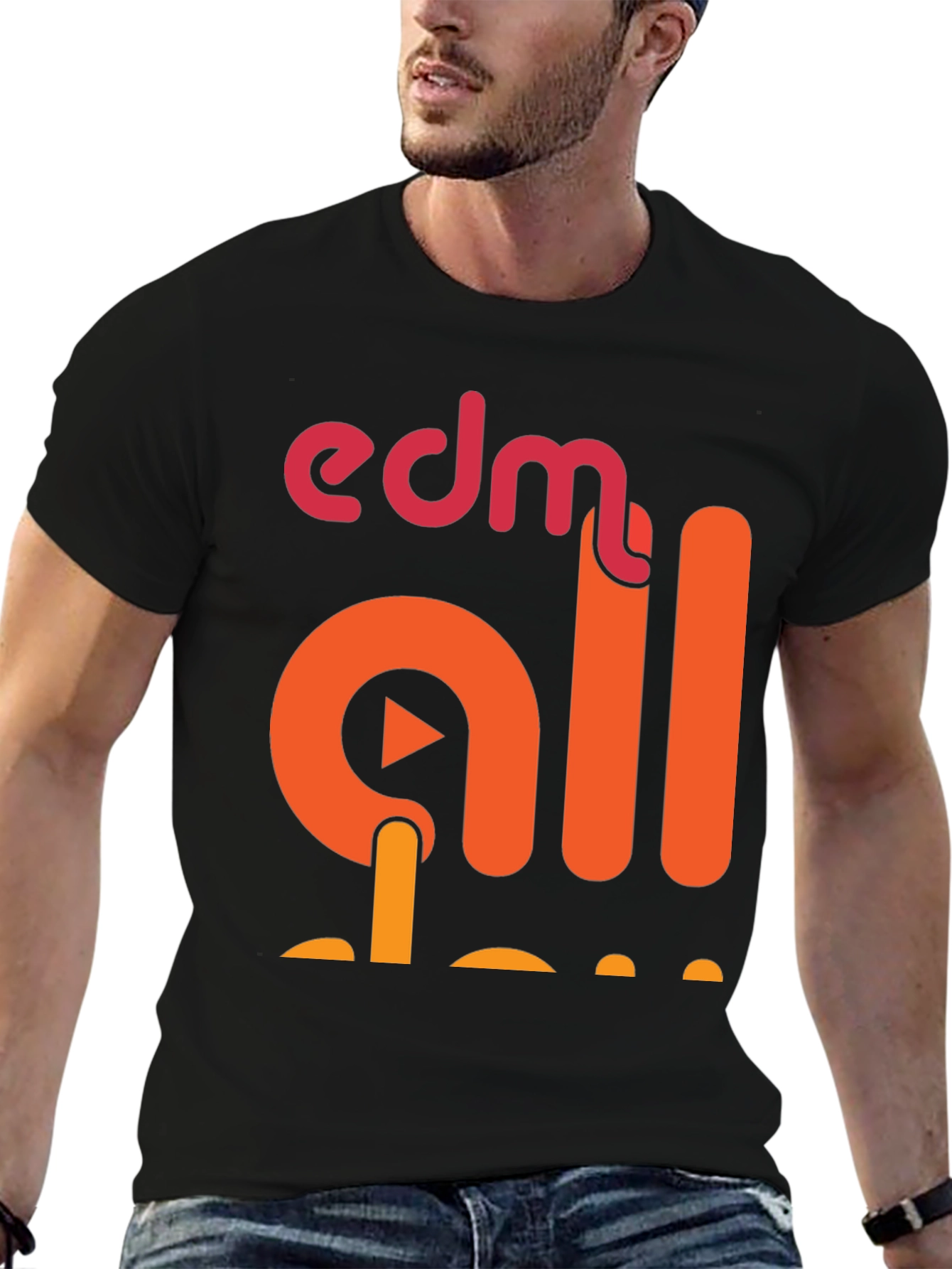 EDM All Day Graphic T-Shirt