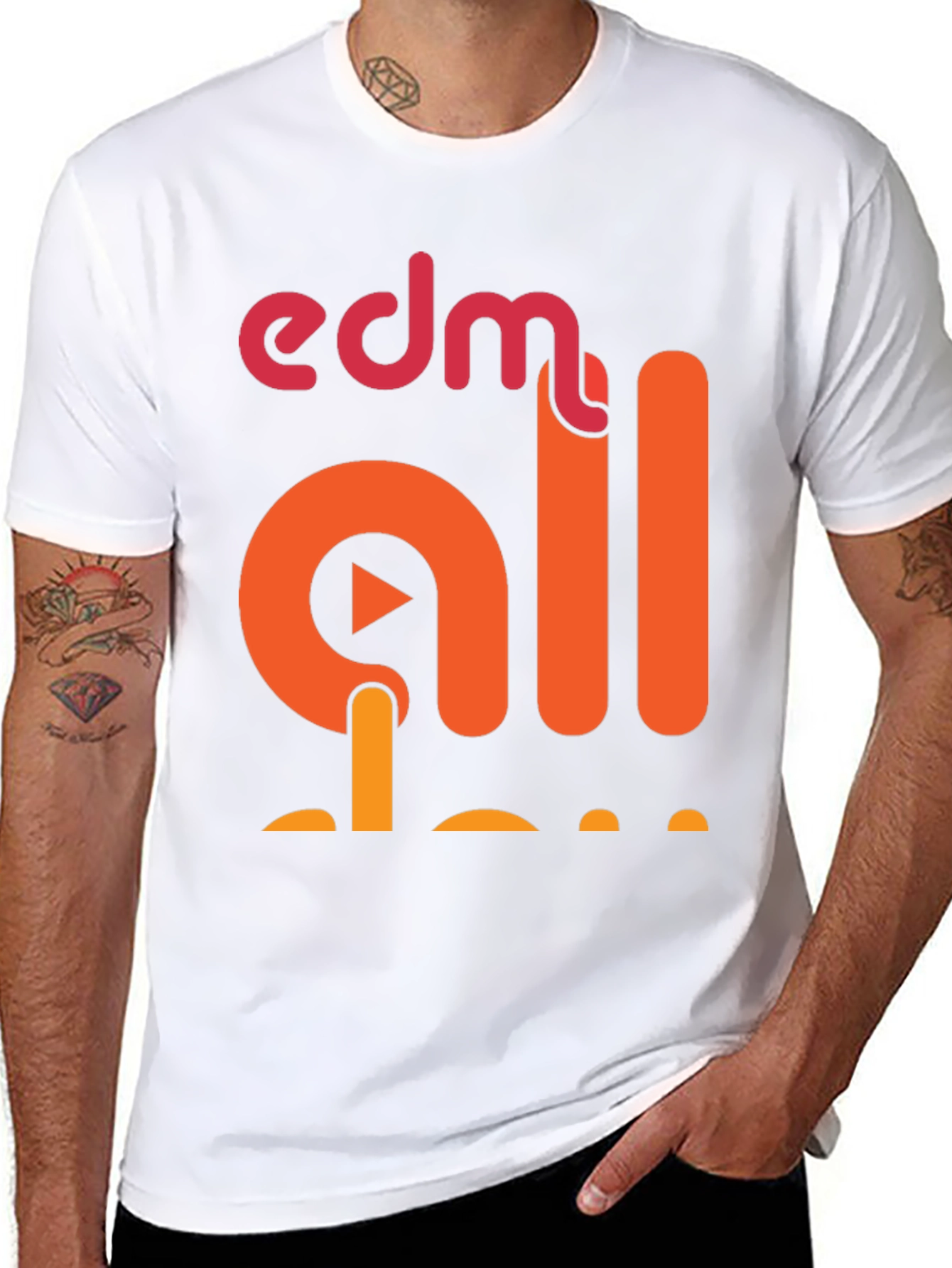 EDM All Day Graphic T-Shirt