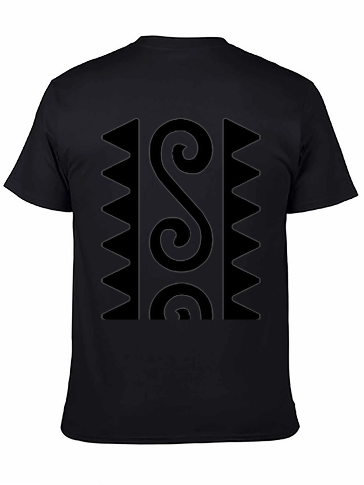 Graphic Print Black Casual T-Shirt