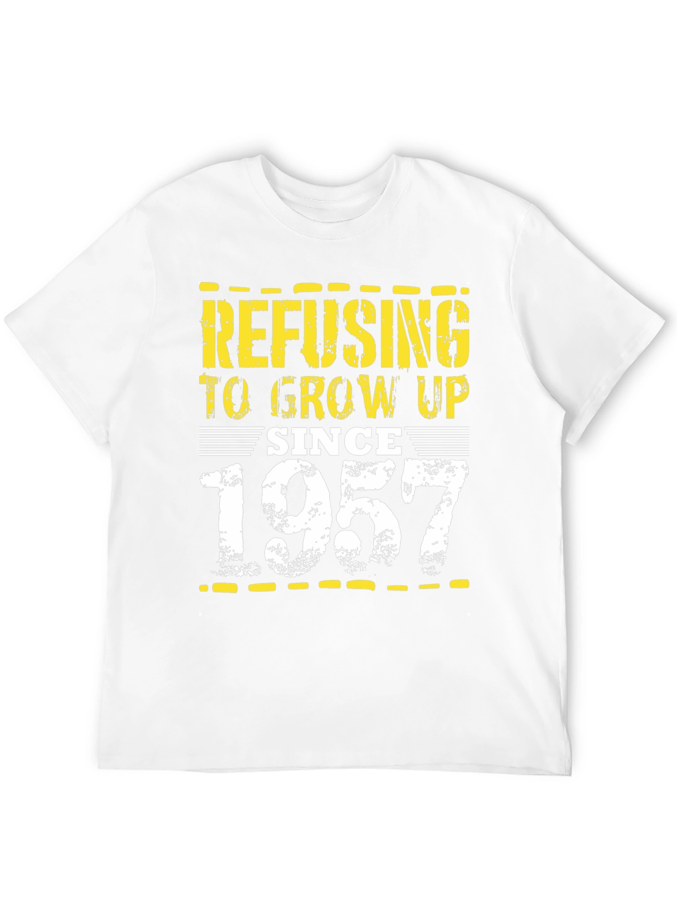 Refusing to Grow Up Since 1957 Black T-Shirt