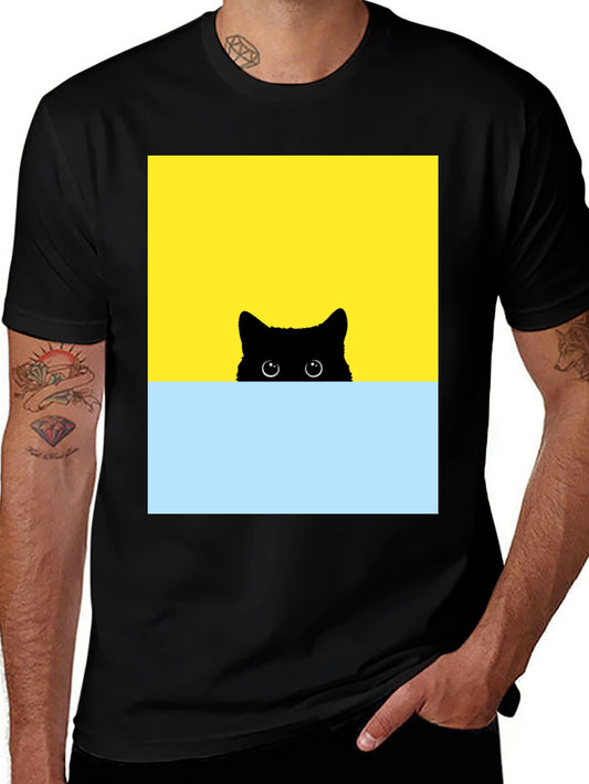 Peek-a-Boo Cat Graphic Tee