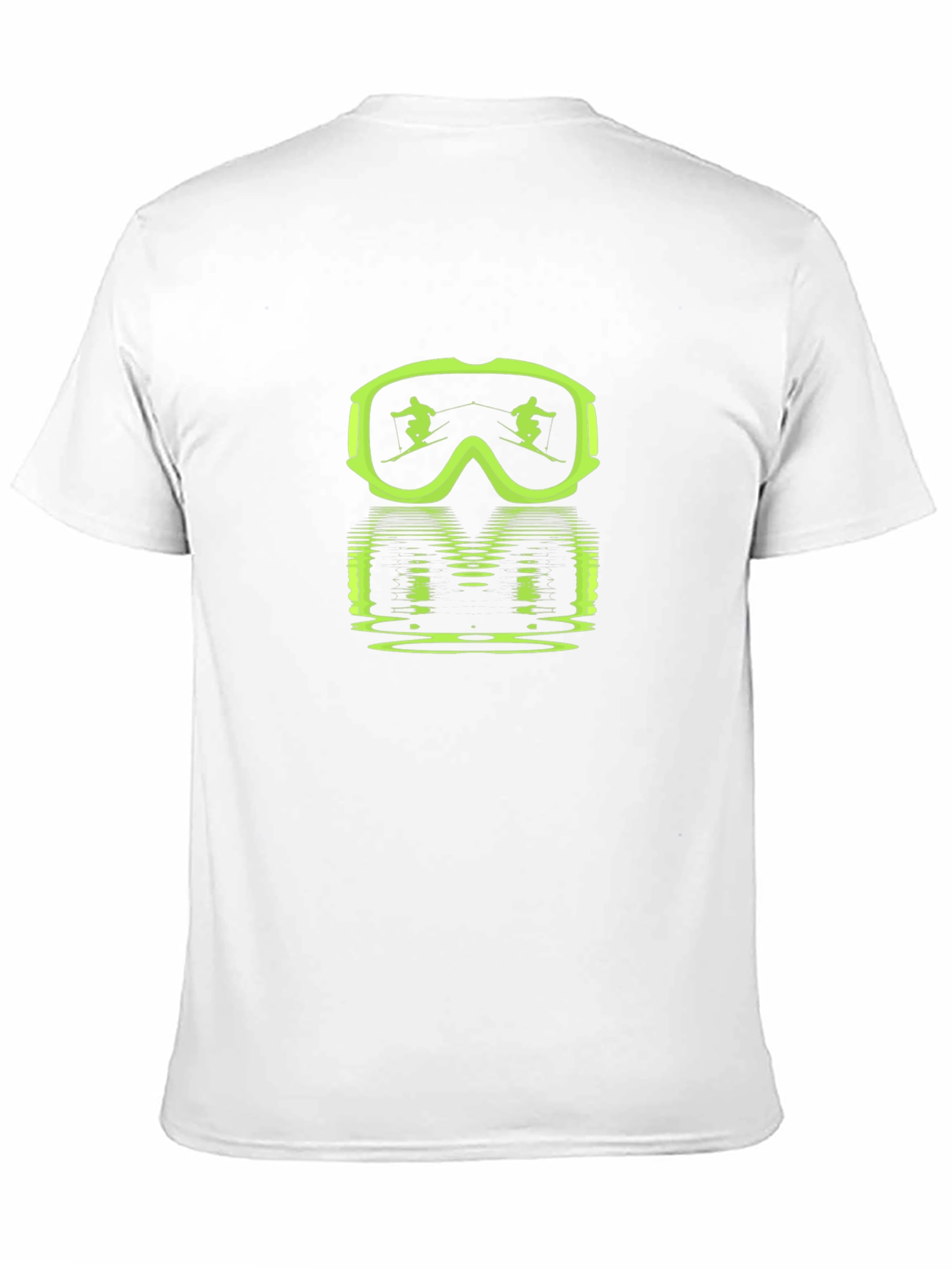 Ski Goggles Reflection Graphic Tee - Black