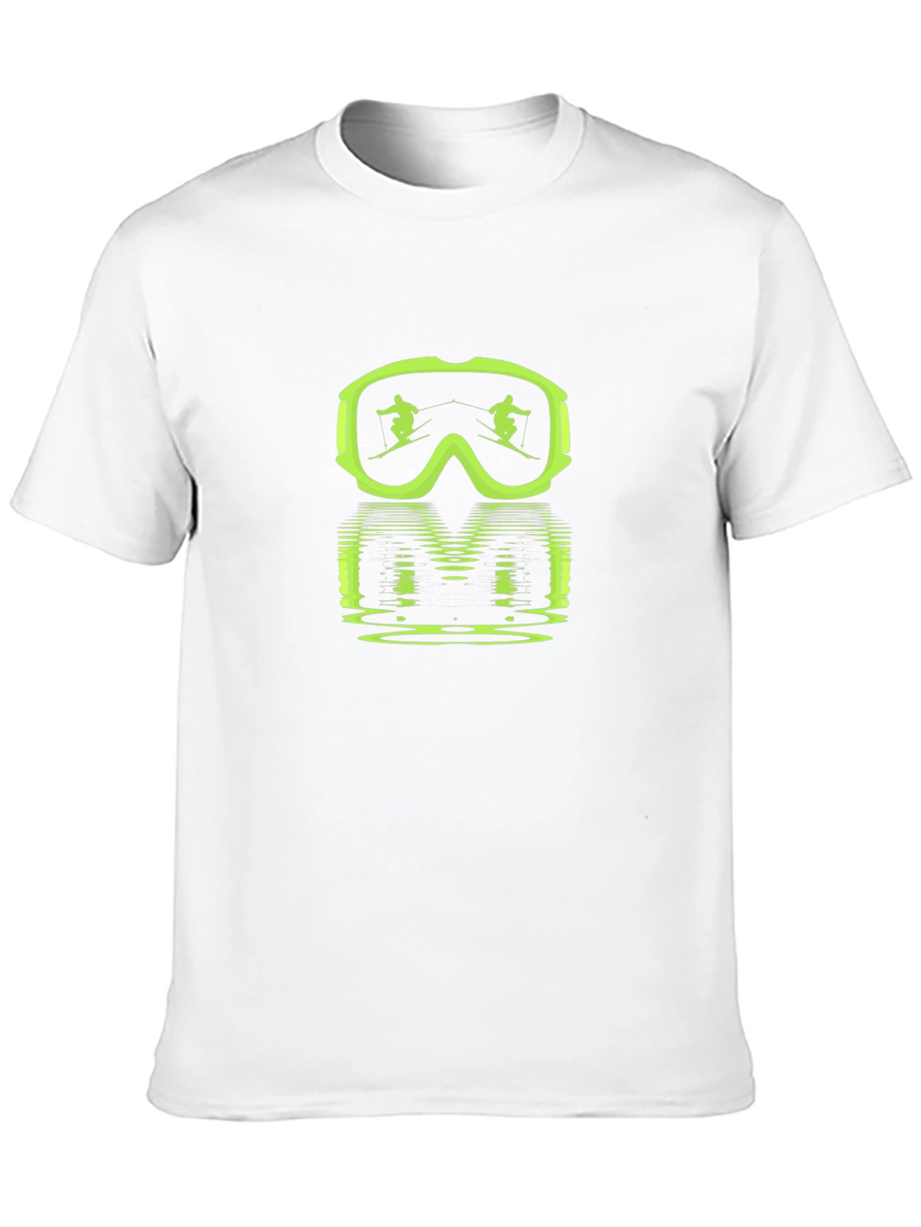 Ski Goggles Reflection Graphic Tee - Black