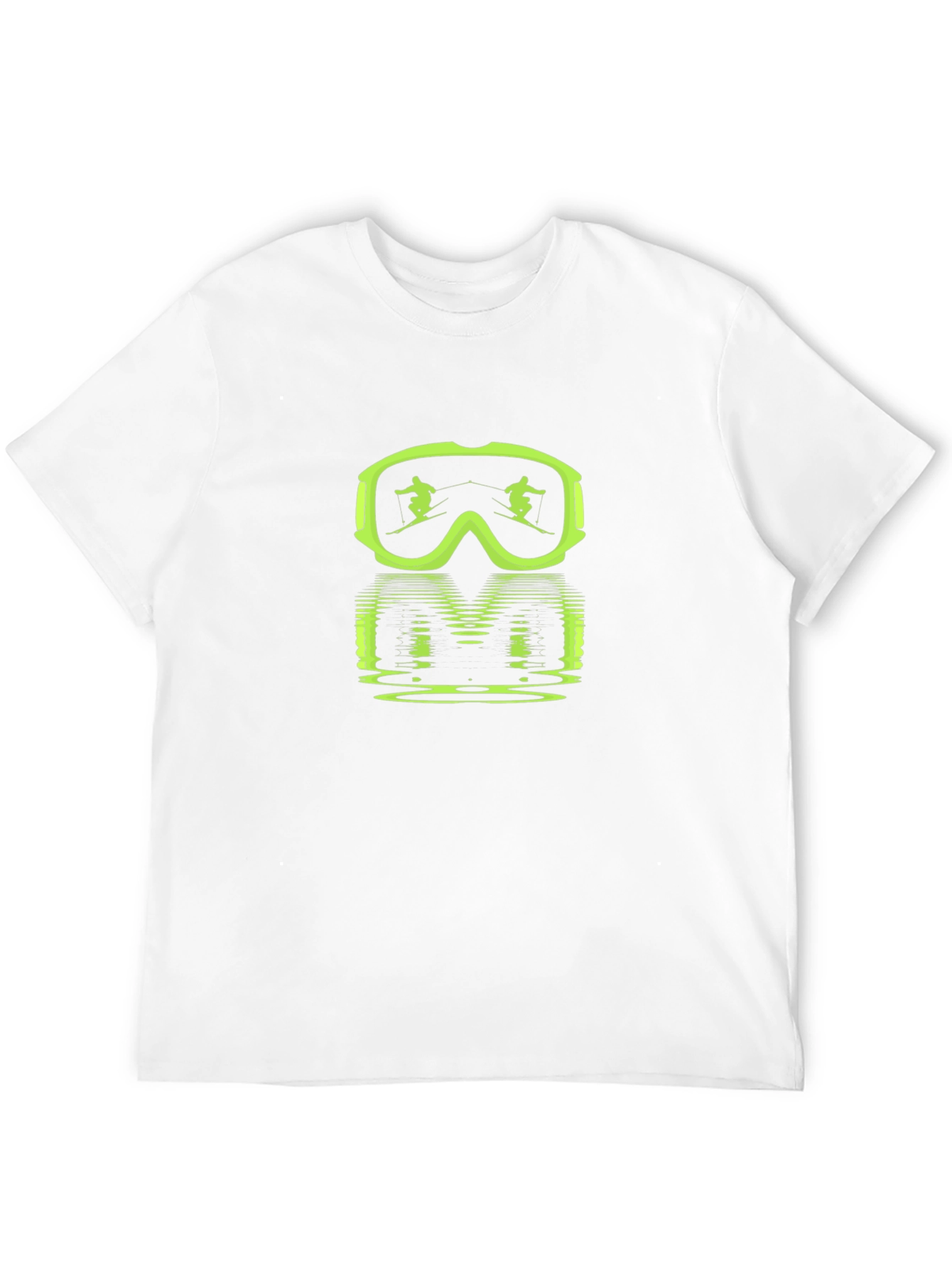 Ski Goggles Reflection Graphic Tee - Black