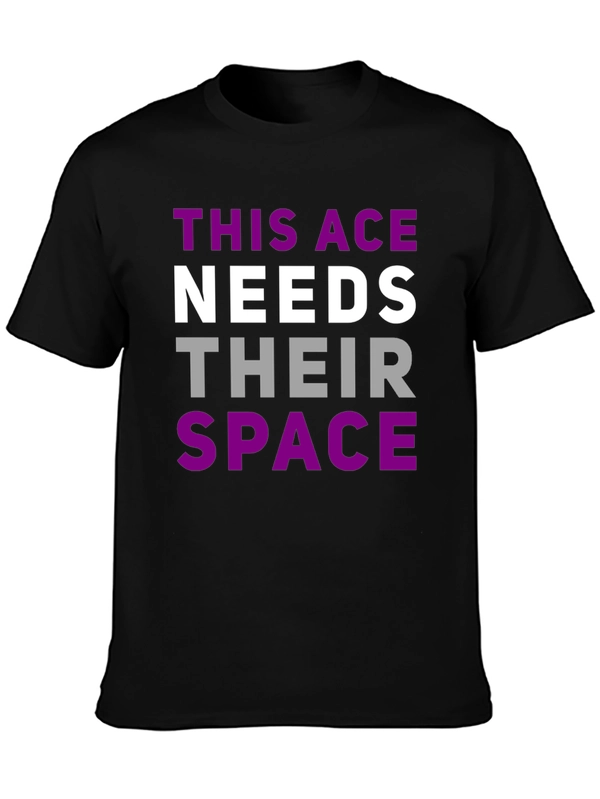 Asexual Pride T-Shirt - This Ace Needs Space Tee