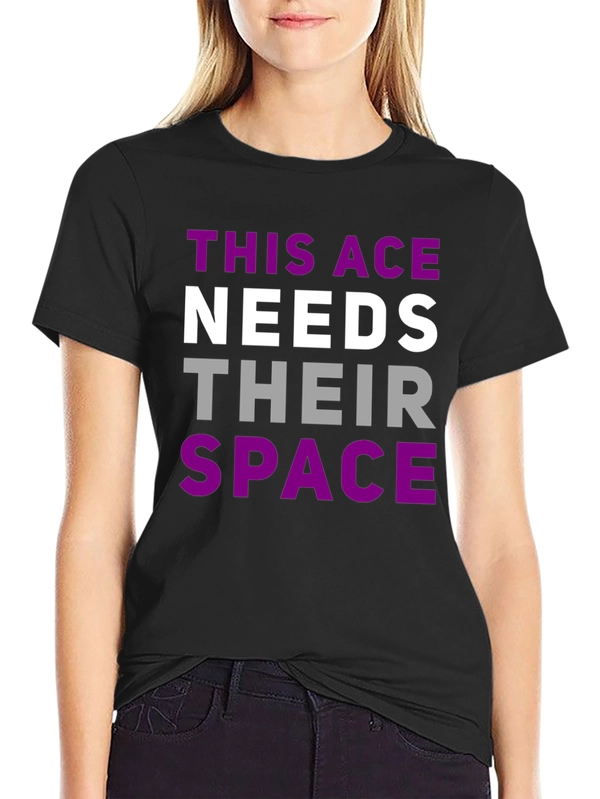 Asexual Pride T-Shirt - This Ace Needs Space Tee