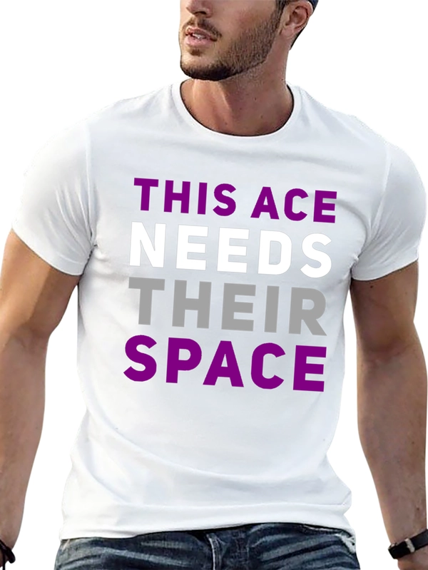 Asexual Pride T-Shirt - This Ace Needs Space Tee