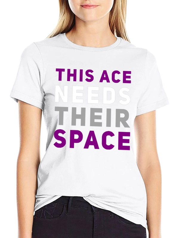 Asexual Pride T-Shirt - This Ace Needs Space Tee