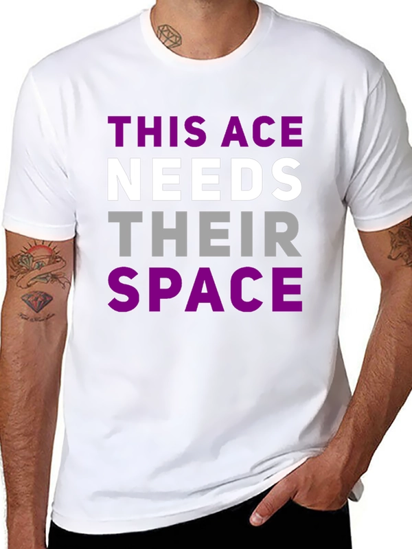 Asexual Pride T-Shirt - This Ace Needs Space Tee