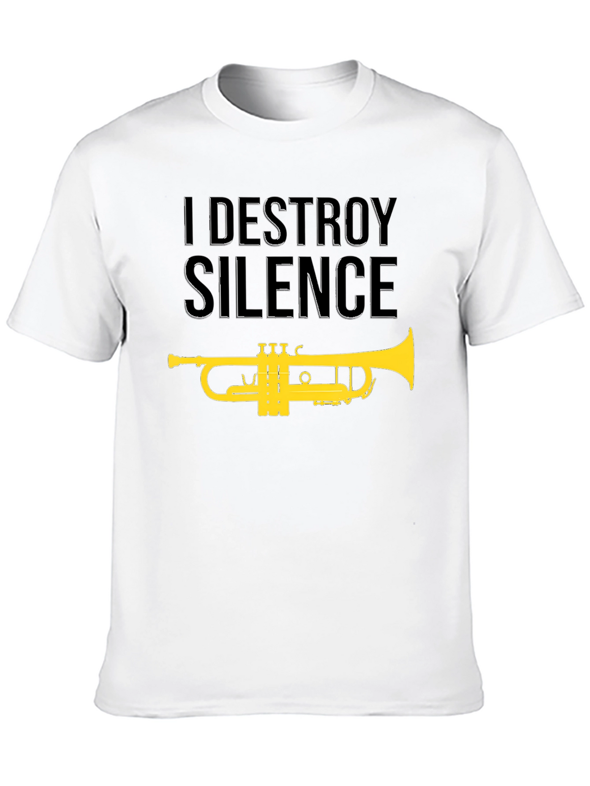 I Destroy Silence Trumpet Graphic T-Shirt