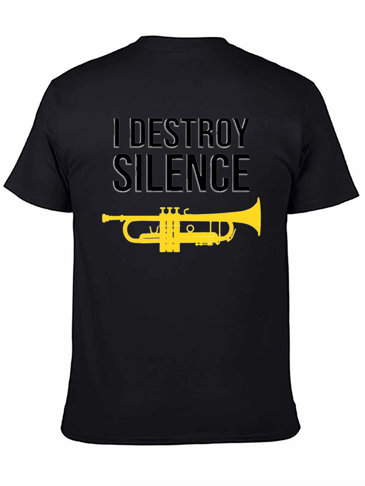 I Destroy Silence Trumpet Graphic T-Shirt