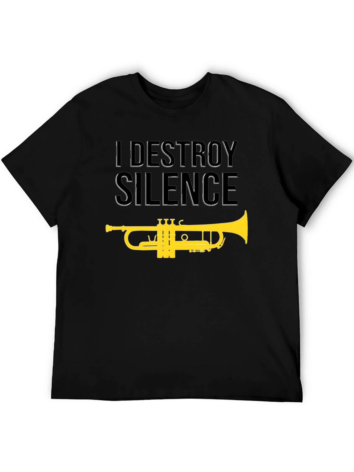 I Destroy Silence Trumpet Graphic T-Shirt