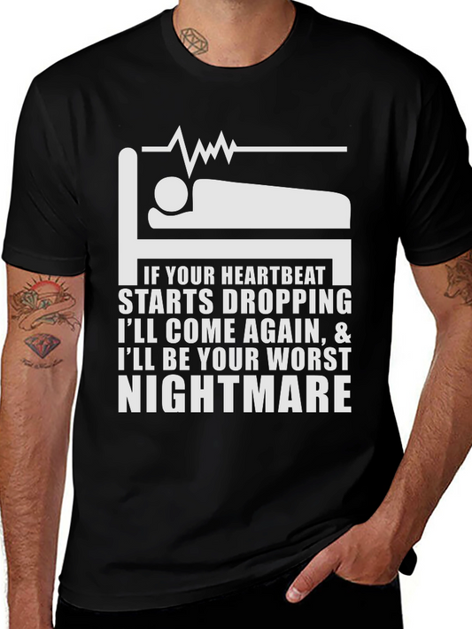 Heartbeat Nightmare T-Shirt - Funny Medical Humor Tee