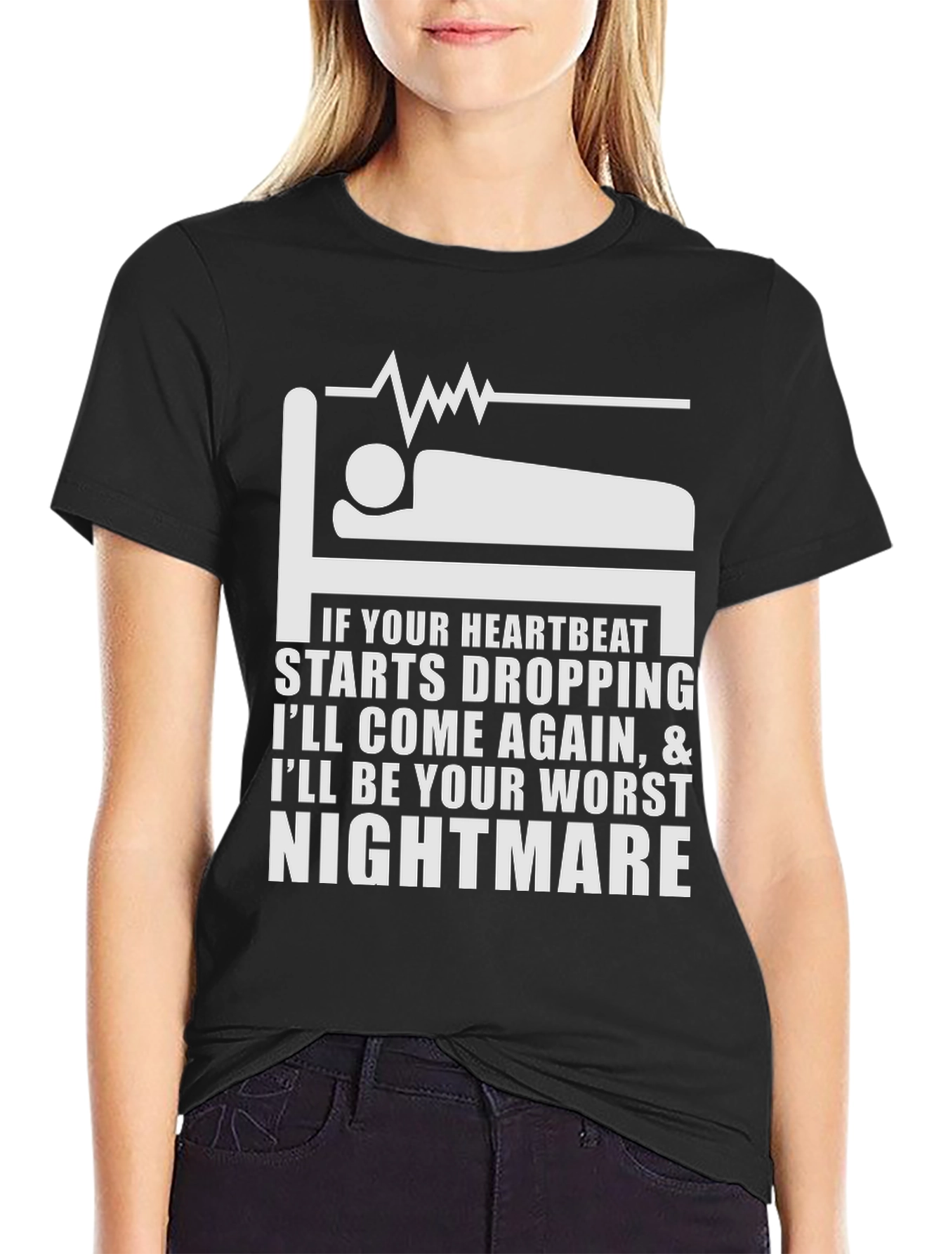Heartbeat Nightmare T-Shirt - Funny Medical Humor Tee
