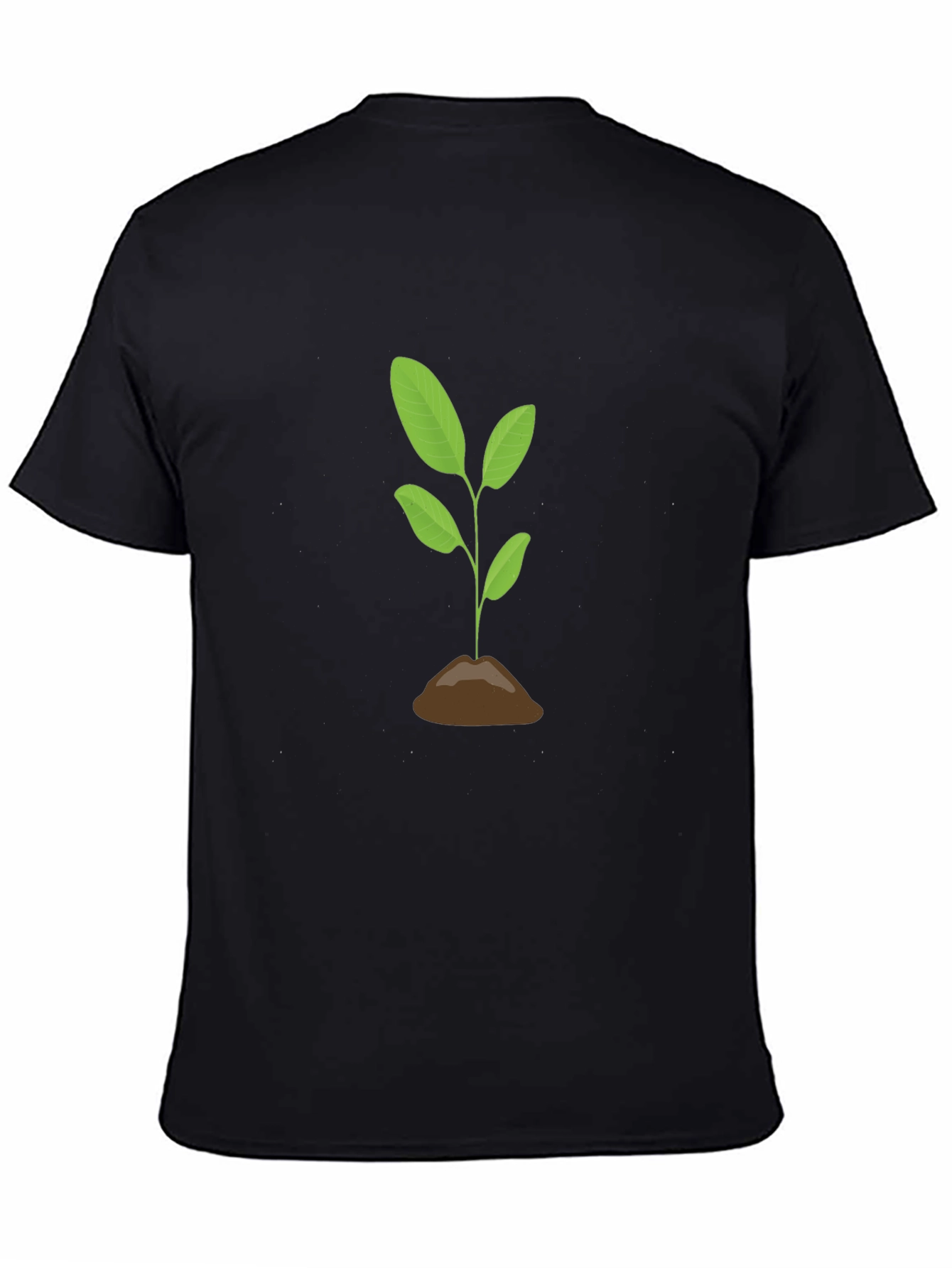 Plant Life Graphic Tee - Soft Cotton Black T-Shirt