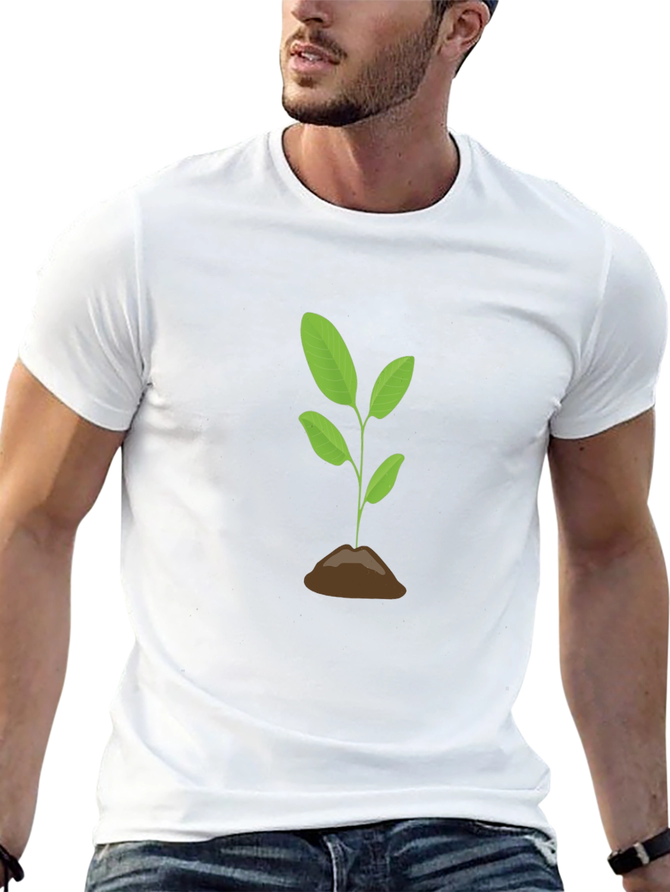 Plant Life Graphic Tee - Soft Cotton Black T-Shirt