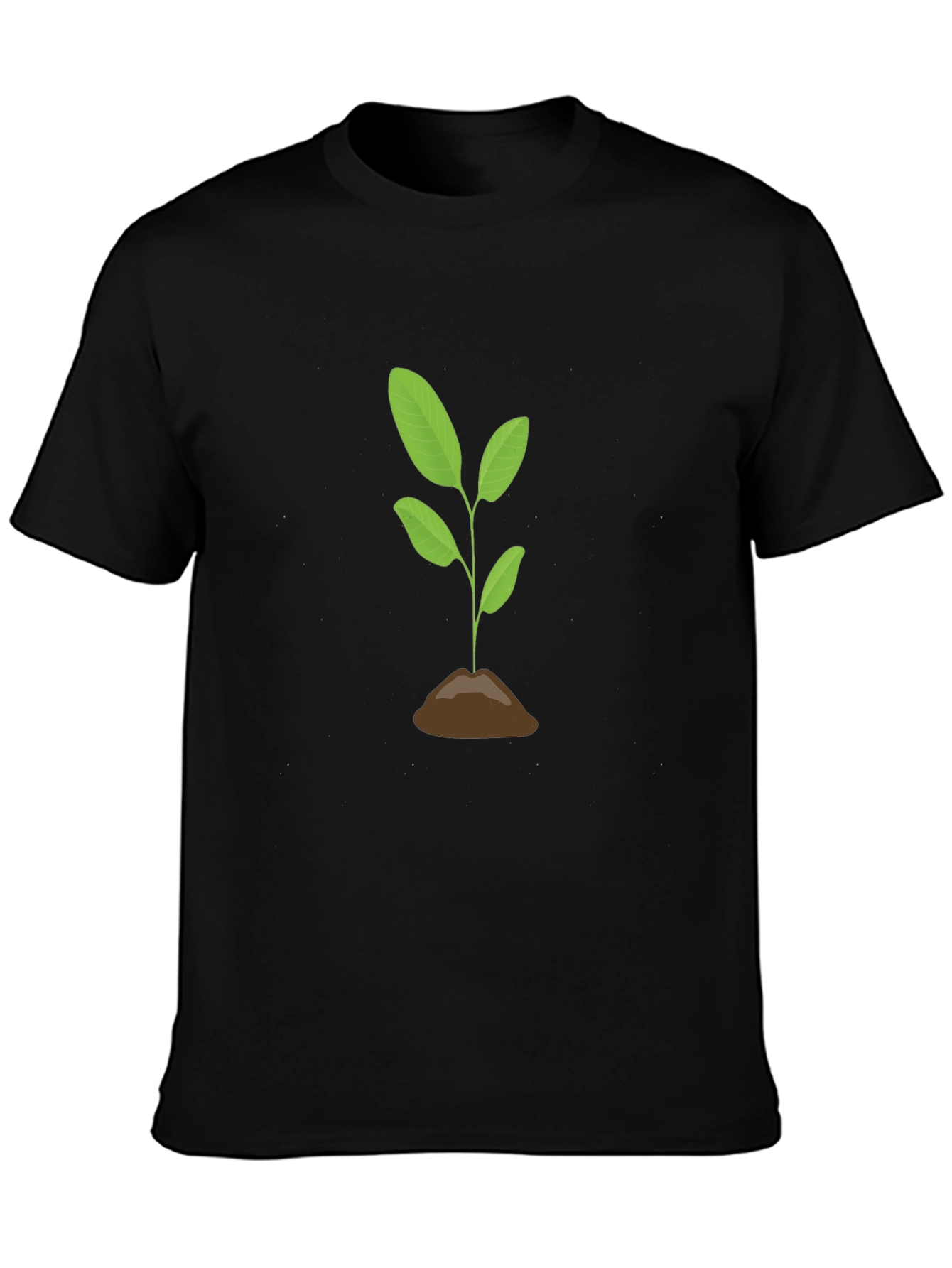 Plant Life Graphic Tee - Soft Cotton Black T-Shirt