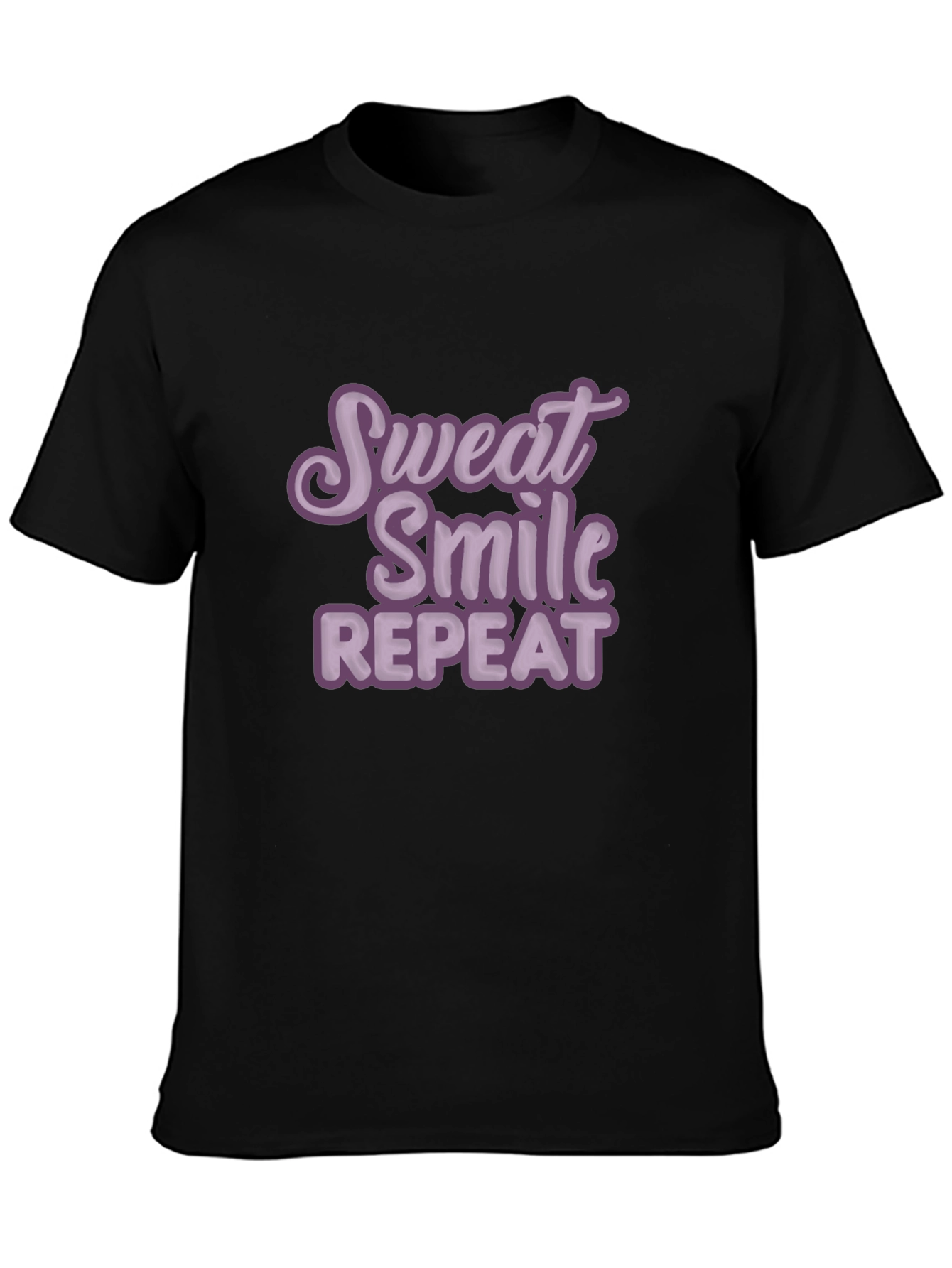 Sweat Smile Repeat T-Shirt - Motivational Workout Tee