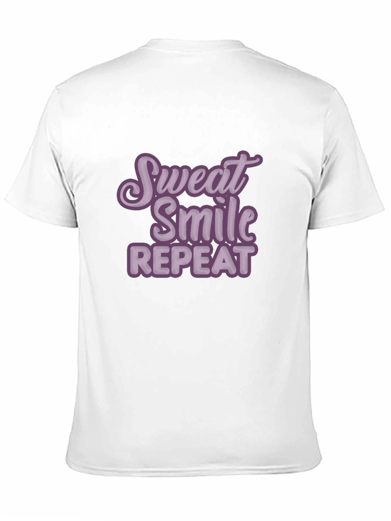 Sweat Smile Repeat T-Shirt - Motivational Workout Tee