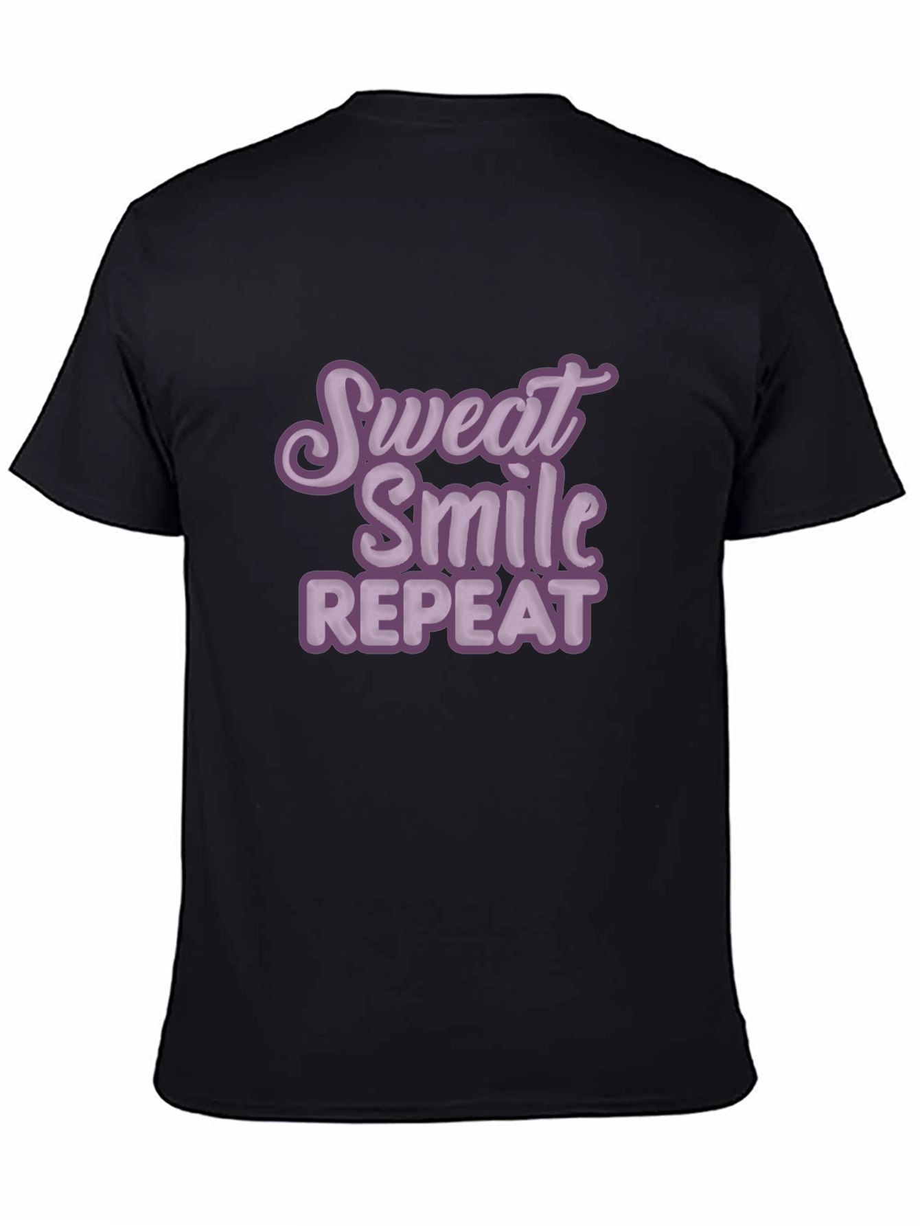 Sweat Smile Repeat T-Shirt - Motivational Workout Tee