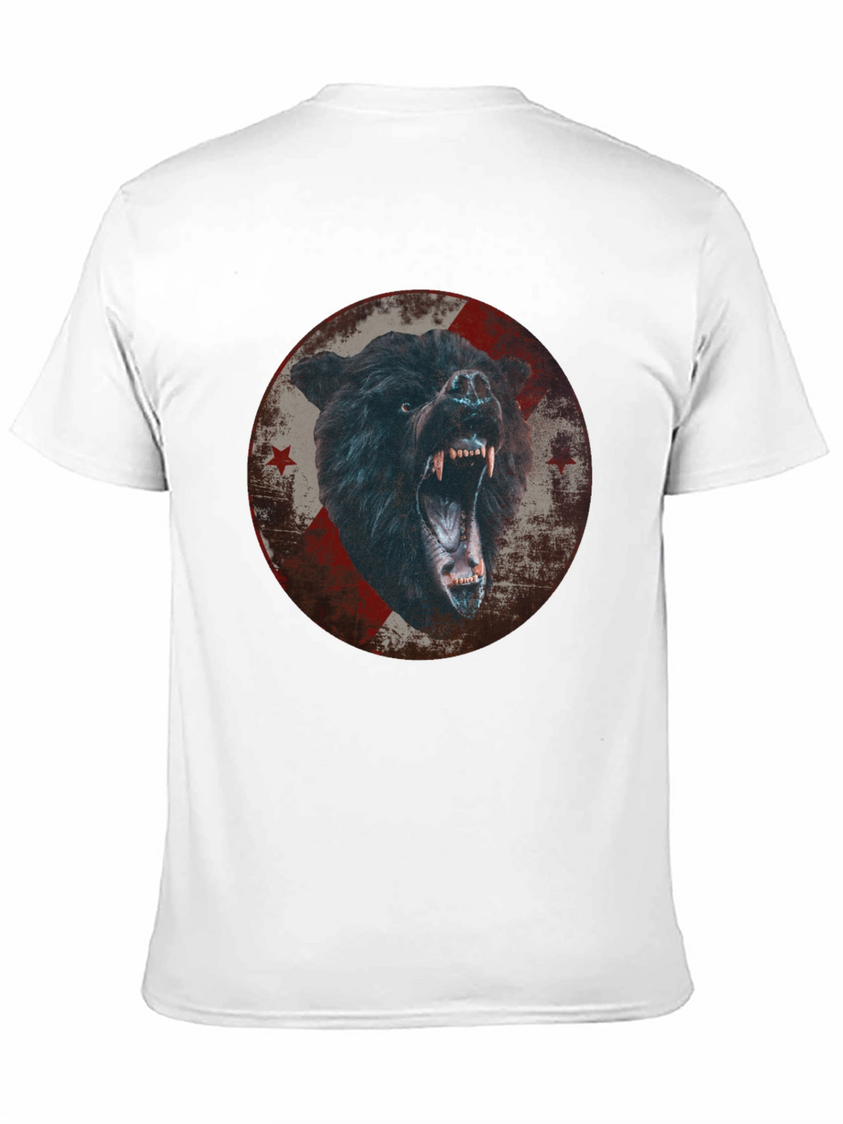 Mens Black Bear Graphic T-Shirt