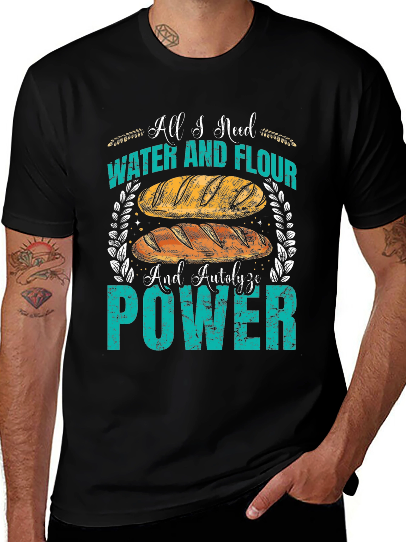Baking T-Shirt - Water Flour & Autolyze Power